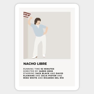 Nacho Libre Minimalist Poster Sticker